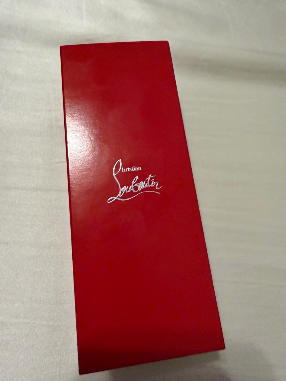 Christian Louboutin Black and Gold Lipstick-Style Pendant Red NEW